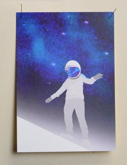 Walking Astronaut - A6 Print